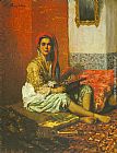 Ferdinand Roybet Famous Paintings - L'Odalisque